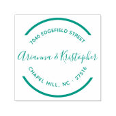 Einfache Circle Clean und Clear Mr & Mrs. Permastempel (Design)