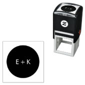 Einfache Circle Monogram Briefmarke Permastempel (Beispiel)