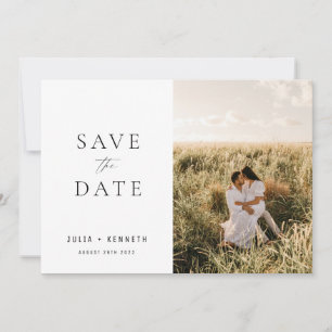 Einfache Classic Minimalistisch Foto Save the Date