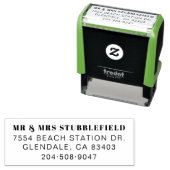 Einfache Classic Personal Newlyweds Permastempel (Beispiel)