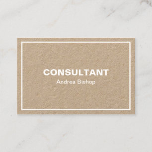 Einfache Clean Frame Classic Business Card Visitenkarte