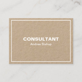 Einfache Clean Frame Classic Business Card Visitenkarte