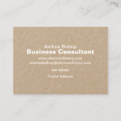 Einfache Clean Frame Classic Business Card Visitenkarte (Rückseite)