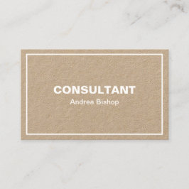 Einfache Clean Frame Classic Business Card Visitenkarte