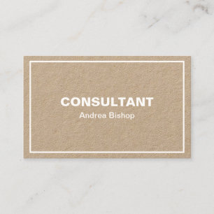 Einfache Clean Frame Classic Business Card Visitenkarte