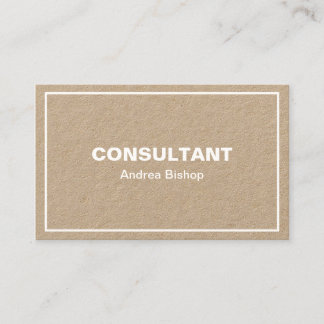 Einfache Clean Frame Classic Business Card Visitenkarte