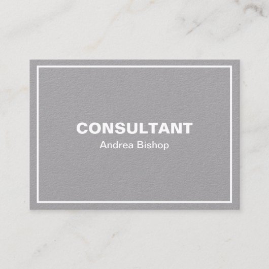 Einfache Clean Frame Classic Business Card Visitenkarte (Vorderseite)