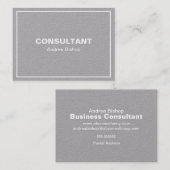 Einfache Clean Frame Classic Business Card Visitenkarte (Vorne/Hinten)