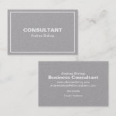 Einfache Clean Frame Classic Business Card Visitenkarte (Vorne/Hinten)
