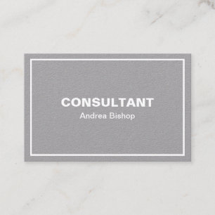 Einfache Clean Frame Classic Business Card Visitenkarte