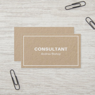 Einfache Clean Frame Classic Business Card Visitenkarte
