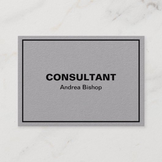 Einfache Clean Frame Classic Business Card Visitenkarte (Vorderseite)