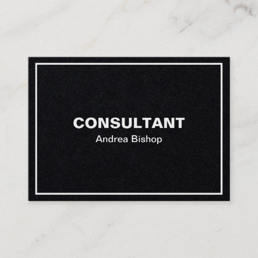 Einfache Clean Frame Classic Business Card Visitenkarte (Vorderseite)