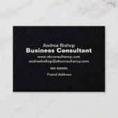 Einfache Clean Frame Classic Business Card Visitenkarte (Rückseite)