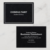 Einfache Clean Frame Classic Business Card Visitenkarte (Vorne/Hinten)