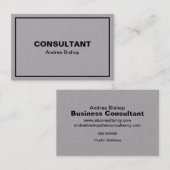 Einfache Clean Frame Classic Business Card Visitenkarte (Vorne/Hinten)