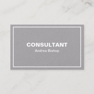 Einfache Clean Frame Classic Business Card Visitenkarte