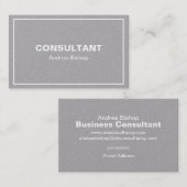 Einfache Clean Frame Classic Business Card Visitenkarte (Vorne/Hinten)