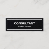 Einfache Clean Frame Classic Mini Business Card Visitenkarte (Vorderseite)