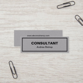 Einfache Clean Frame Classic Mini Business Card Visitenkarte