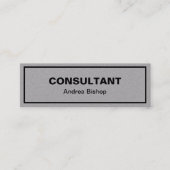 Einfache Clean Frame Classic Mini Business Card Visitenkarte (Vorderseite)