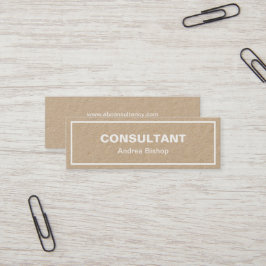 Einfache Clean Frame Classic Mini Business Card Visitenkarte