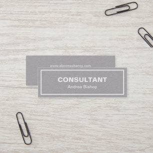 Einfache Clean Frame Classic Mini Business Card Visitenkarte