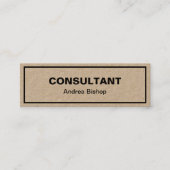 Einfache Clean Frame Classic Mini Business Card Visitenkarte (Vorderseite)