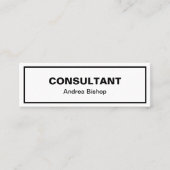 Einfache Clean Frame Classic Mini Visitenkarte (Vorderseite)