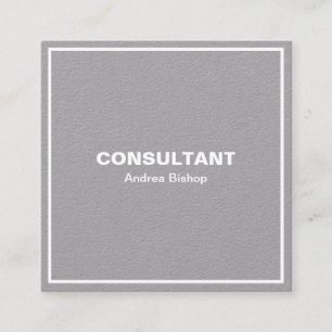 Einfache Clean Frame Classic Square Business Card Quadratische Visitenkarte