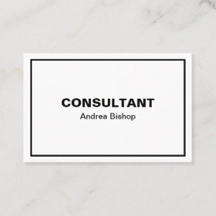 Einfache Clean Frame Classic Visitenkarte