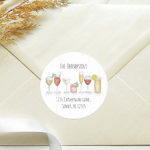 Einfache Cocktailgetränke für die Rücksendeadresse