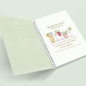 Einfache Cocktailgetränke in Wasserfarben - stilvo Notizblock