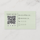 Einfache Cocktails Drinks Barkeeper Visitenkarte (Rückseite)