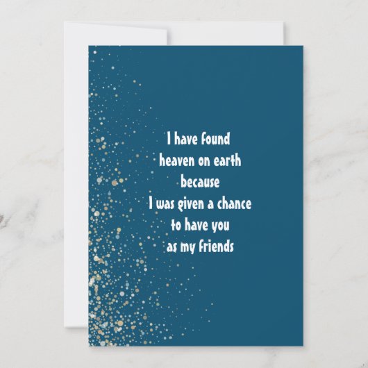 Einfache Collaboration Freunde Foto Holiday Card Dankeskarte (Rückseite)