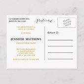 Einfache Collage | Einladung zur Graduiertengruppe (Rückseite)