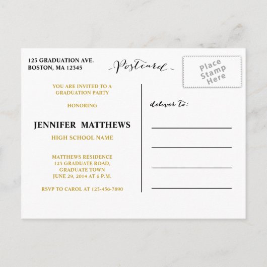 Einfache Collage | Einladung zur Graduiertengruppe (Rückseite)