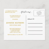 Einfache Collage | Einladung zur Graduiertengruppe (Rückseite)