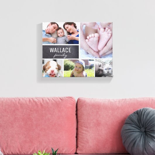 Einfache Collage für moderne Fotos Leinwanddruck (Insitu (Wohnzimmer))