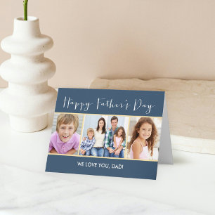 Einfache Collage Vathers Day Foto Card Karte