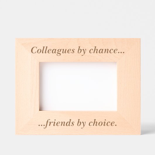 Einfache Colleague zitieren Custom Wood Picture Fr Geätzte Rahmen (Vorderseite)