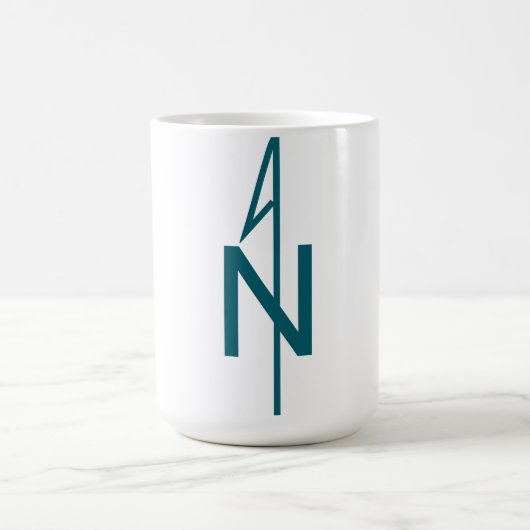 Einfache Compass-Rose Kaffee-Tasse Kaffeetasse (Mittel)