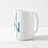Einfache Compass-Rose Kaffee-Tasse Kaffeetasse (VorderseiteRechts)
