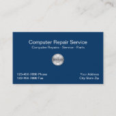 Einfache Computer-Business-Karte Visitenkarte (Vorderseite)