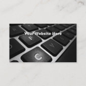 Einfache Computer-Visitenkarten Visitenkarte (Rückseite)