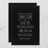 Einfache Confetti Dots Hochzeitseinladungen Einladung (Vorne/Hinten)