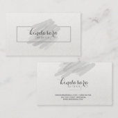 Einfache coole abstrakte graue visitenkarte (Vorne/Hinten)