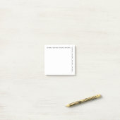 Einfache Coole grauweiße Liste zu tun Post-it Klebezettel (Auf Schreibtisch)