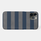 Einfache Coole Mantextur Grau blau Streifen Case-Mate iPhone Hülle (Rückseite (Horizontal))