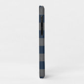 Einfache Coole Mantextur Grau blau Streifen Case-Mate iPhone Hülle (Hinten/Links)